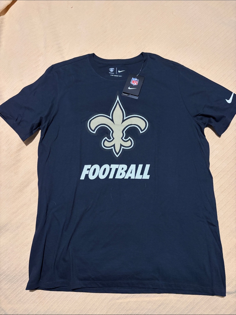 Nike Black New Orleans Saints Fleur-de-lis Football Tee